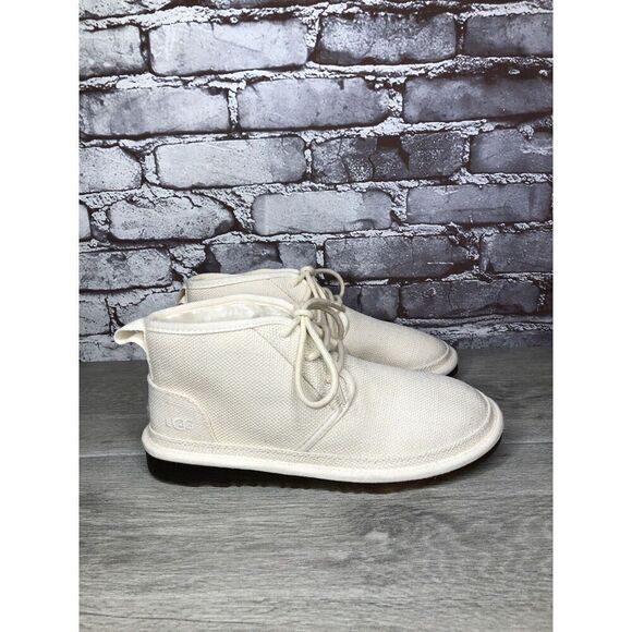 UGG Neumel Natural White Ankle Lace Up Chukka Boots Men’s Sz 7M US/40EU 1117613 main image 12